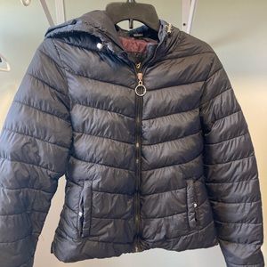 Madden NYC, Juniors Medium, Black Puffer Jacket with hood